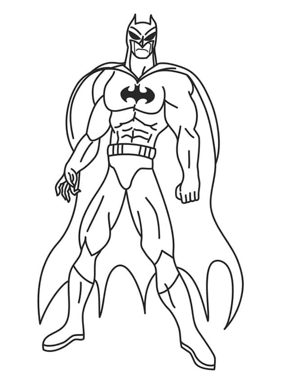 Batman Zdarma Tisknutelný omalovánka