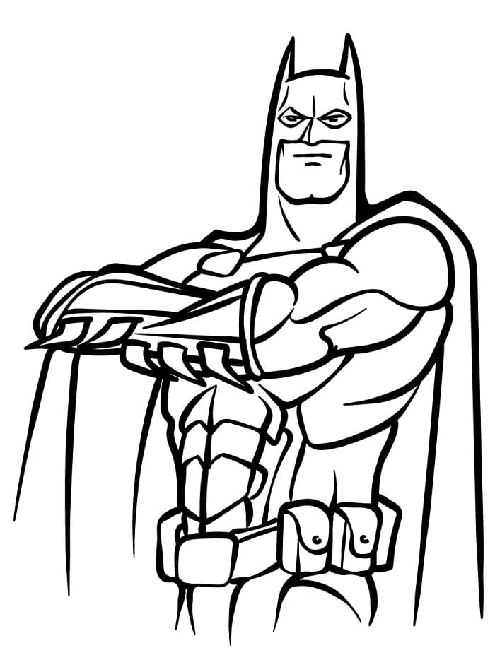 Batman Zdarma pro Děti omalovánka