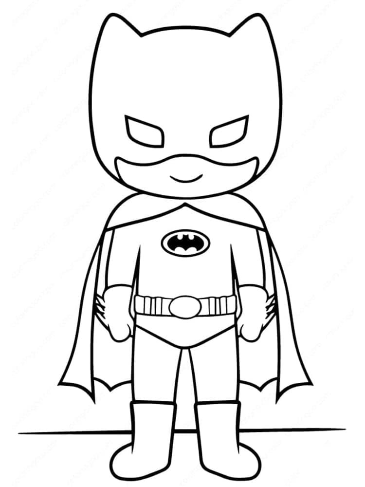 Batman pro 4leté Děti omalovánka