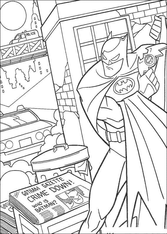 Batman pro 5leté Děti omalovánka