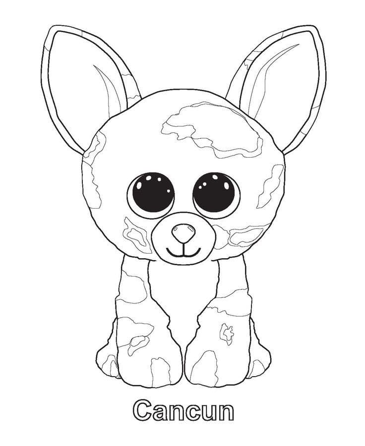 Beanie Boo (10) omalovánka