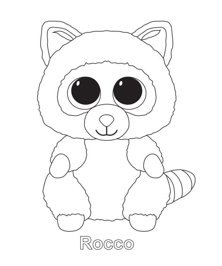 Beanie Boo (6) omalovánka