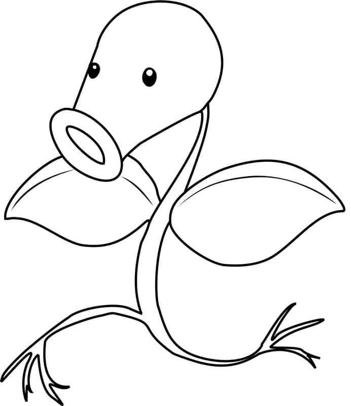 Bellsprout Pokemon omalovánka