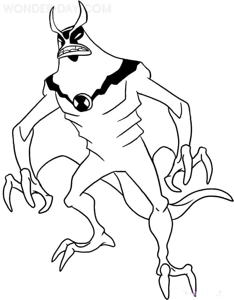 Ben 10 (4) omalovánka