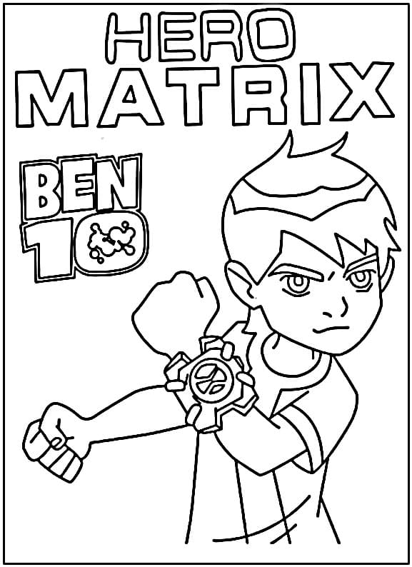 Ben 10 Tisknutelný pro Děti omalovánka