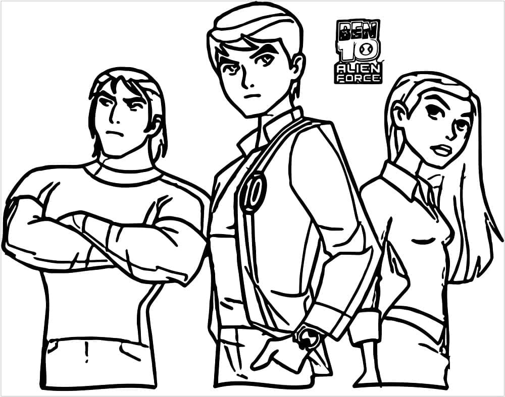 Ben 10 pro 6leté Děti omalovánka