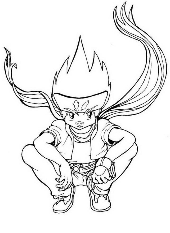 Beyblade Obrázek omalovánka