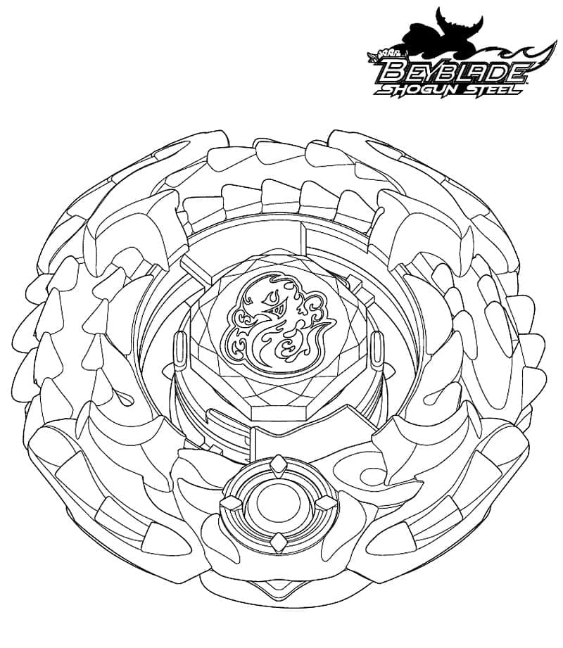 Beyblade Tisknutelný omalovánka