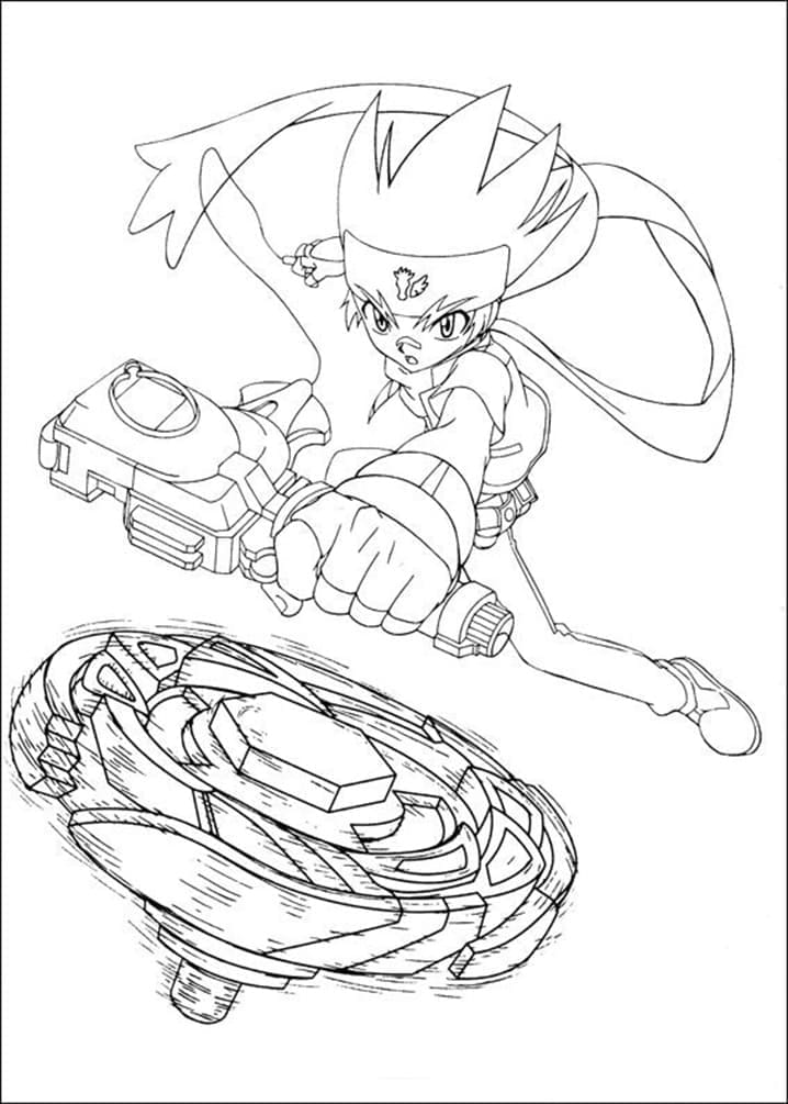 Beyblade Vymalovatelné pro Děti omalovánka