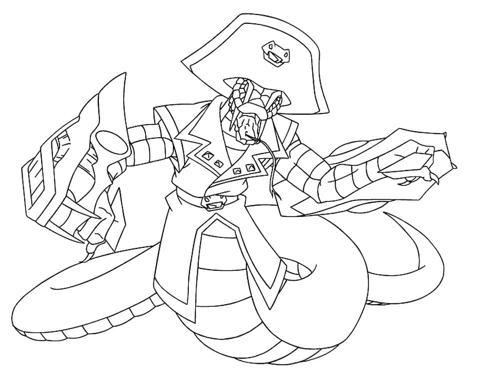 Beyblade k Tisku omalovánka