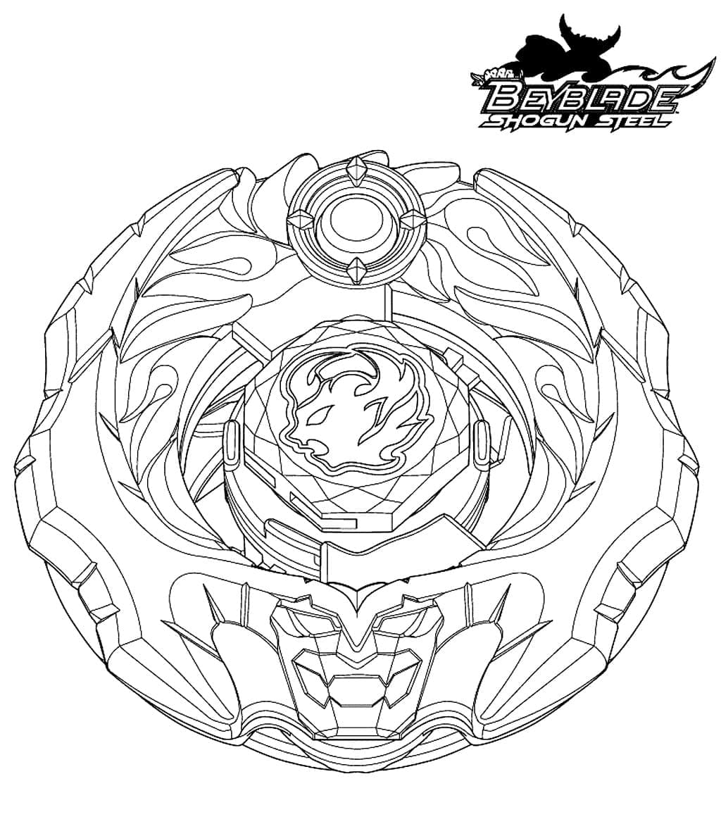 Beyblade pro 3leté Děti omalovánka