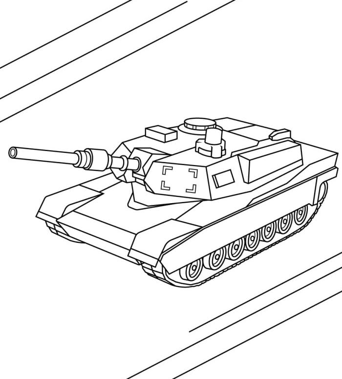 Běžný Tank omalovánka