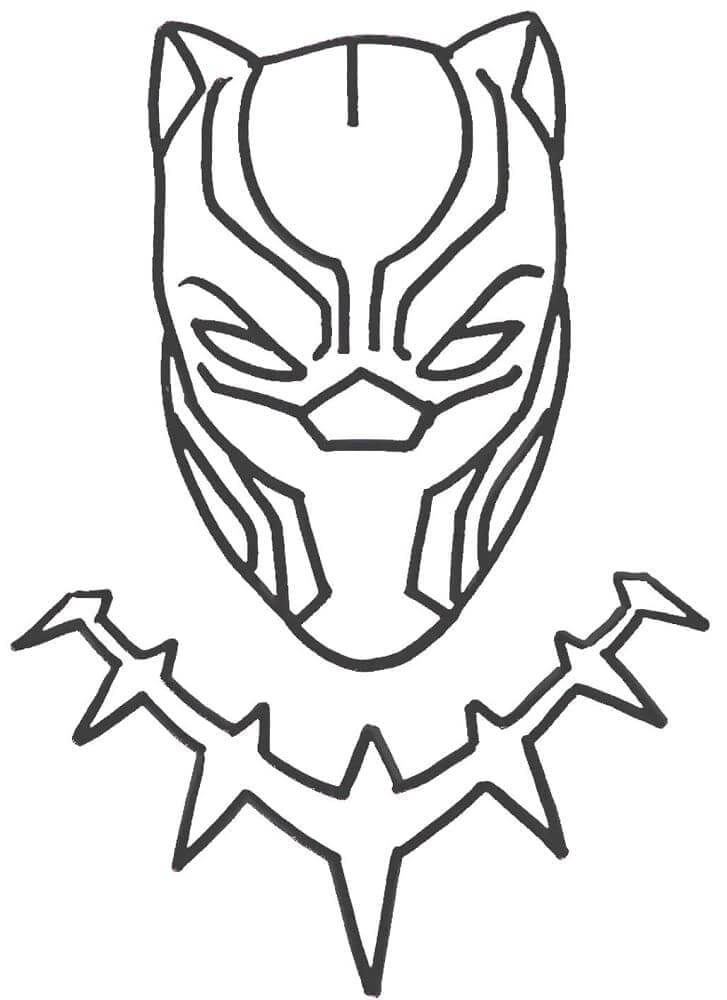 Black Panther Tisknutelný Zdarma omalovánka