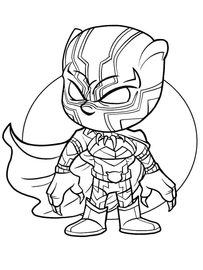 Black Panther k Vymalování omalovánka