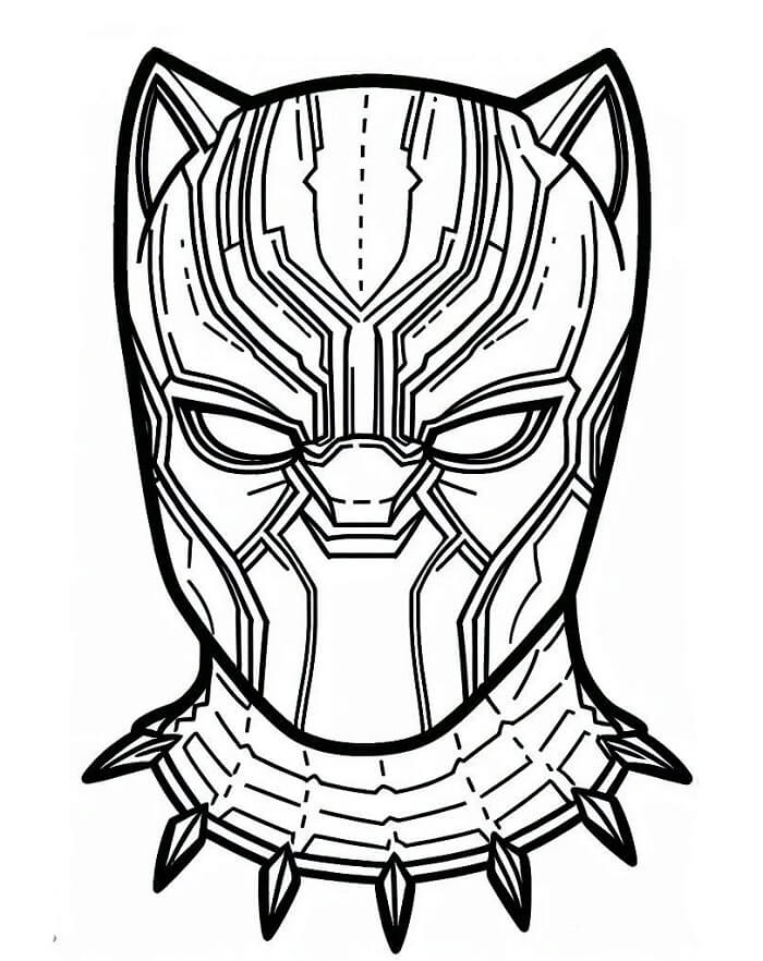 Black Panther pro 1leté Děti omalovánka