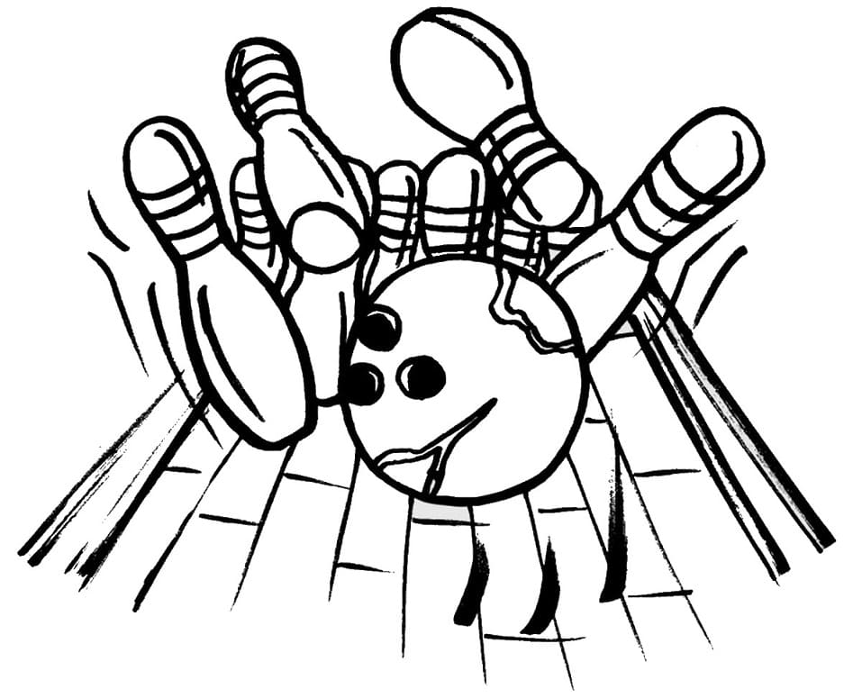Bowling (7) omalovánka
