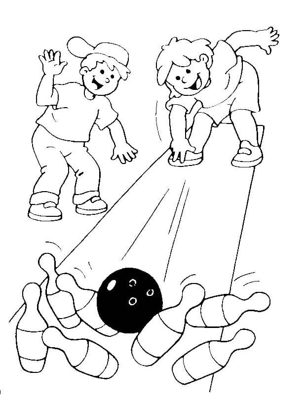 Bowling (8) omalovánka