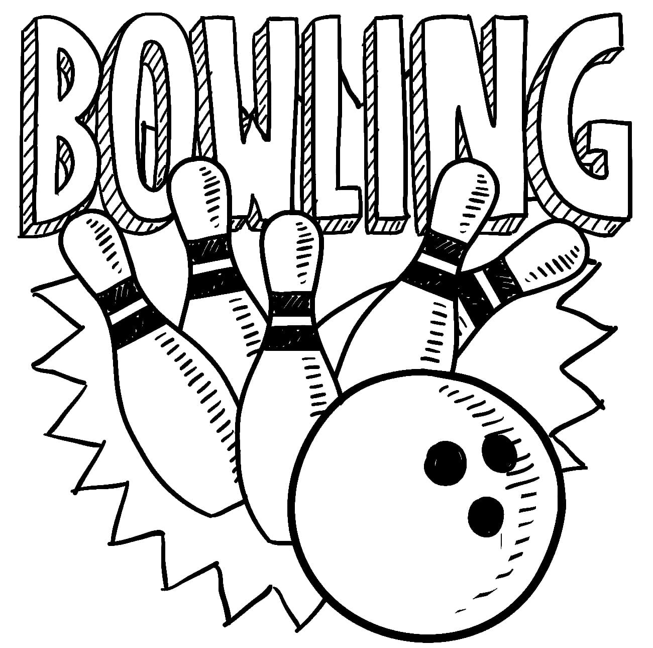 Bowling (9) omalovánka