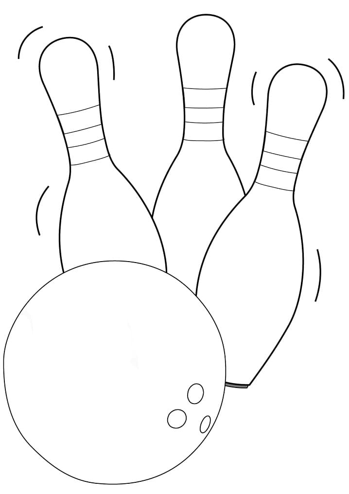 Bowling Zdarma omalovánka