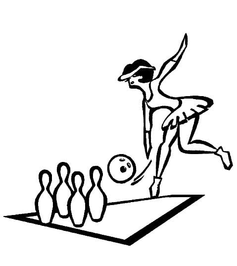 Bowling pro 2leté Děti omalovánka