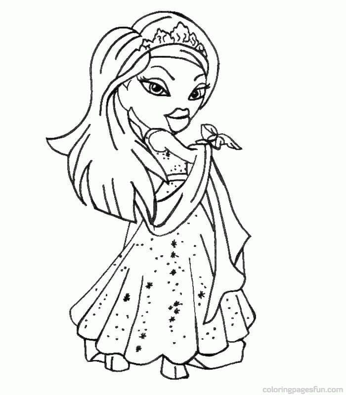 Bratz Tisknutelná Zdarma omalovánka