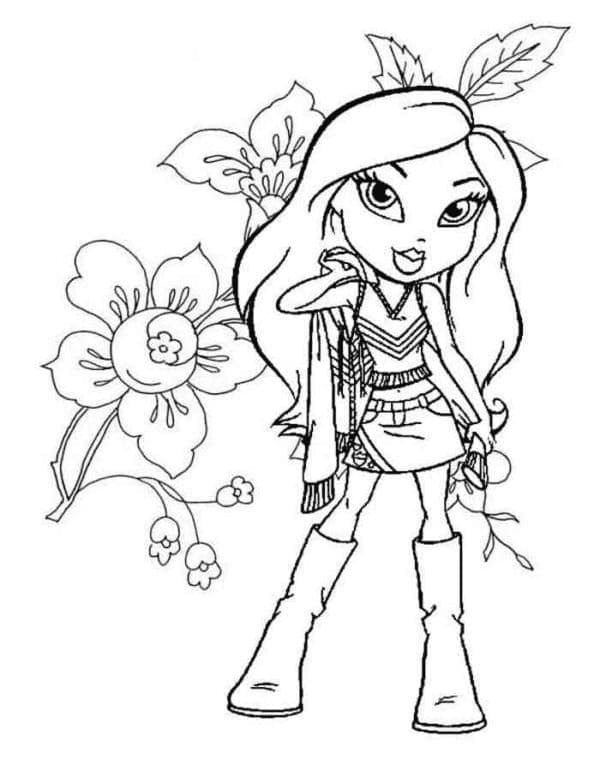 Bratz Zdarma omalovánka