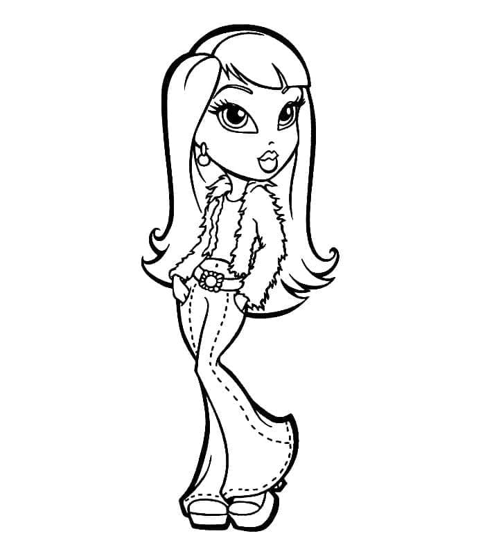 Bratz k Tisku omalovánka