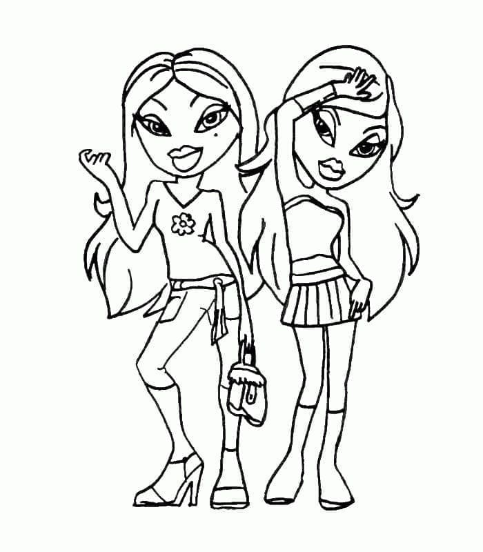 Bratz pro 3leté Děti omalovánka