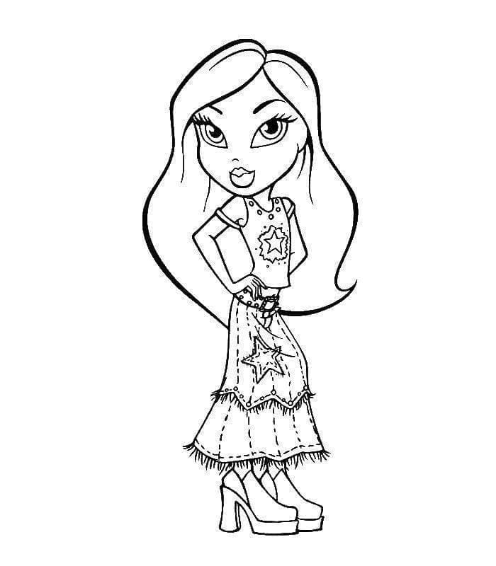 Bratz pro 4leté Děti omalovánka
