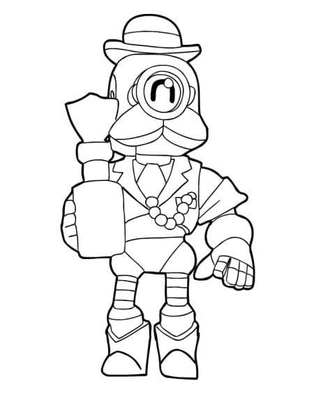 Brawl Stars Barley omalovánka