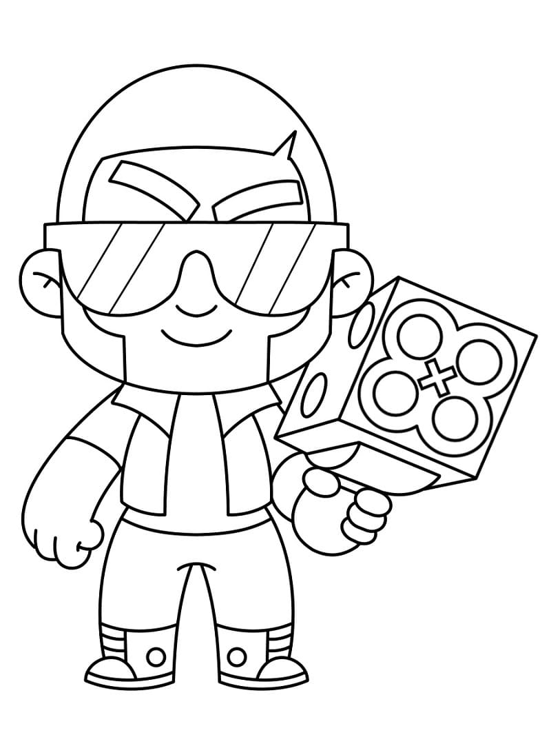 Brawl Stars Brock omalovánka