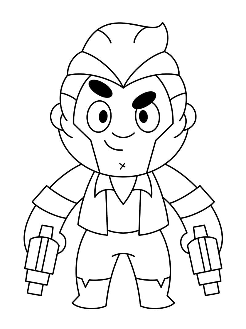Brawl Stars Colt omalovánka