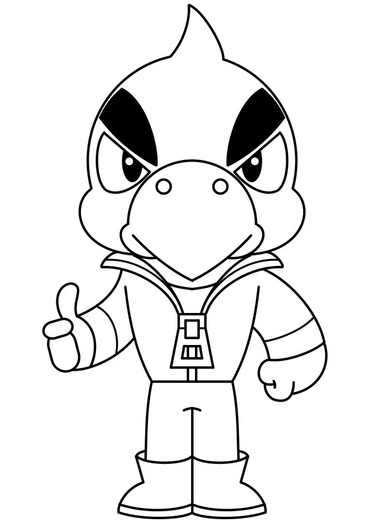 Brawl Stars Crow omalovánka