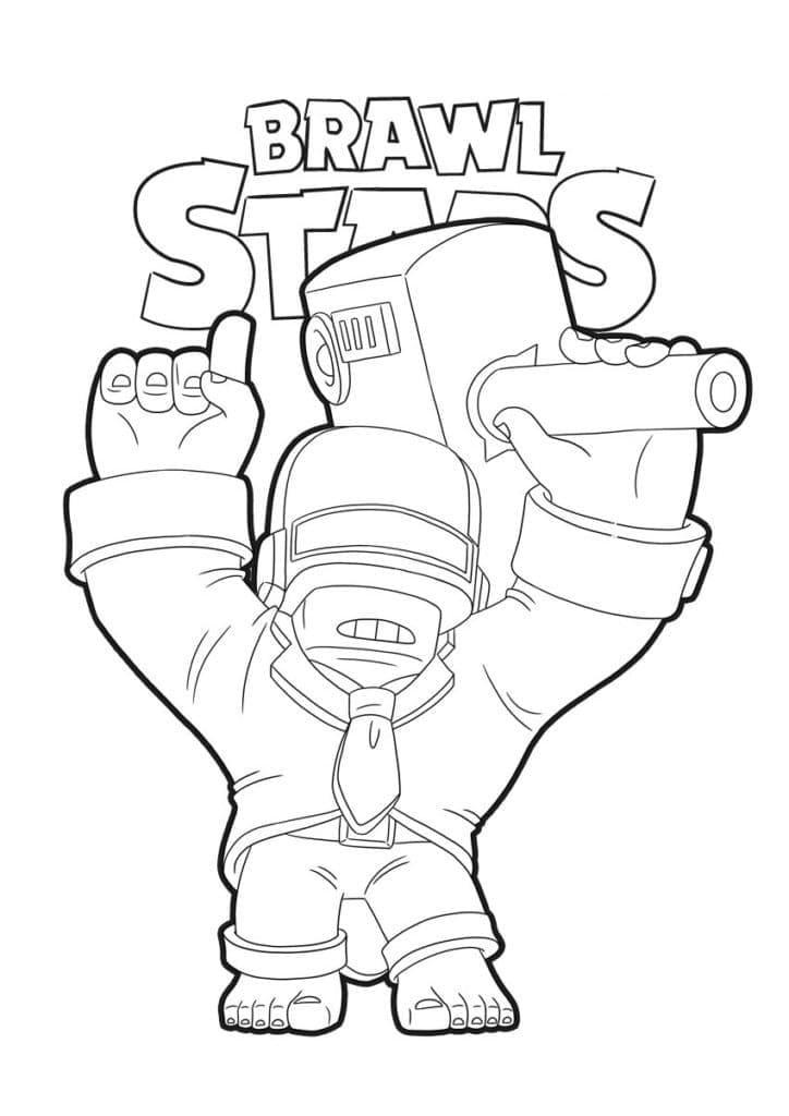 Brawl Stars DJ Frank omalovánka