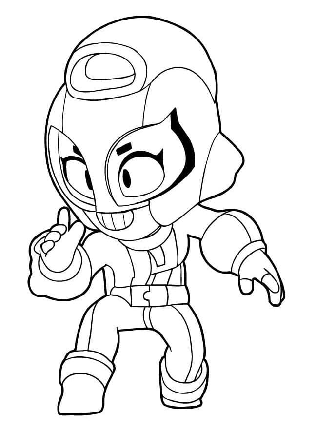 Brawl Stars Max omalovánka