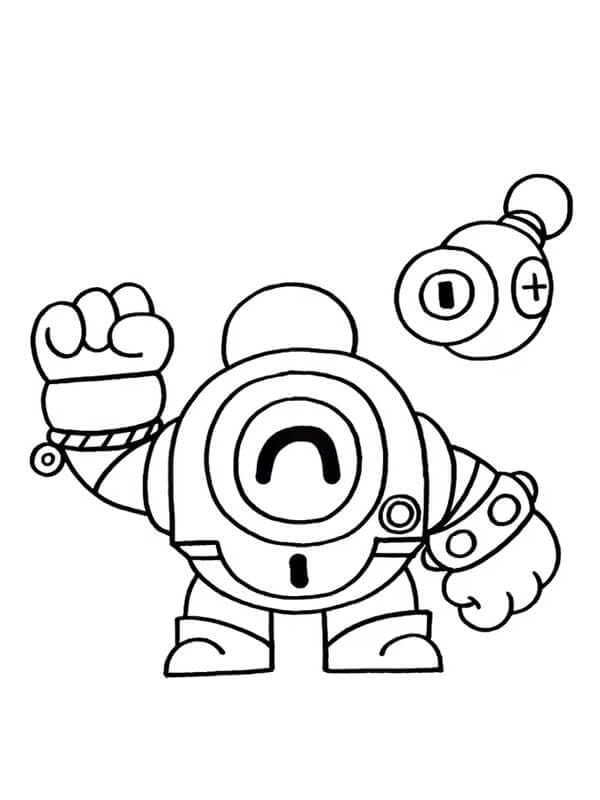 Brawl Stars Nani omalovánka