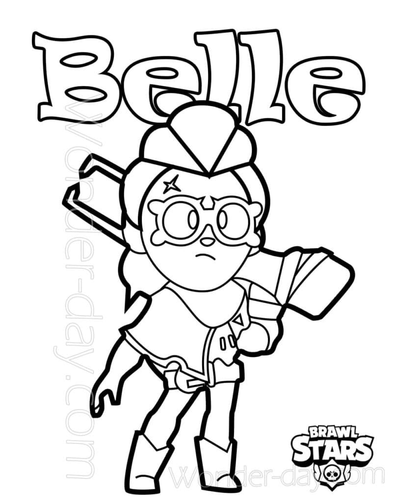 Brawl Stars Obrázek omalovánka