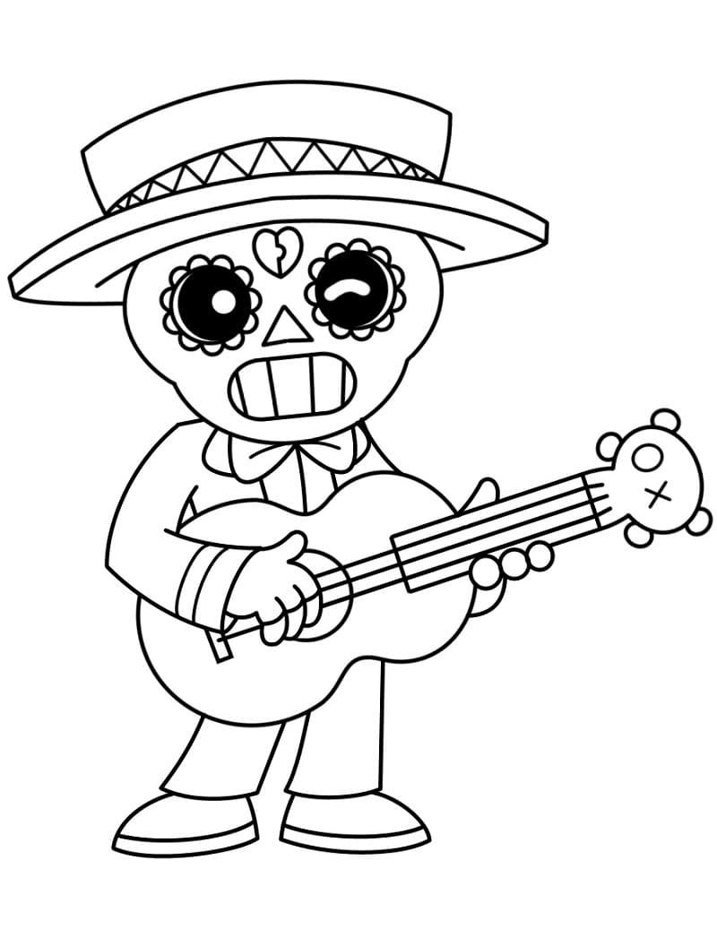 Brawl Stars Poco omalovánka
