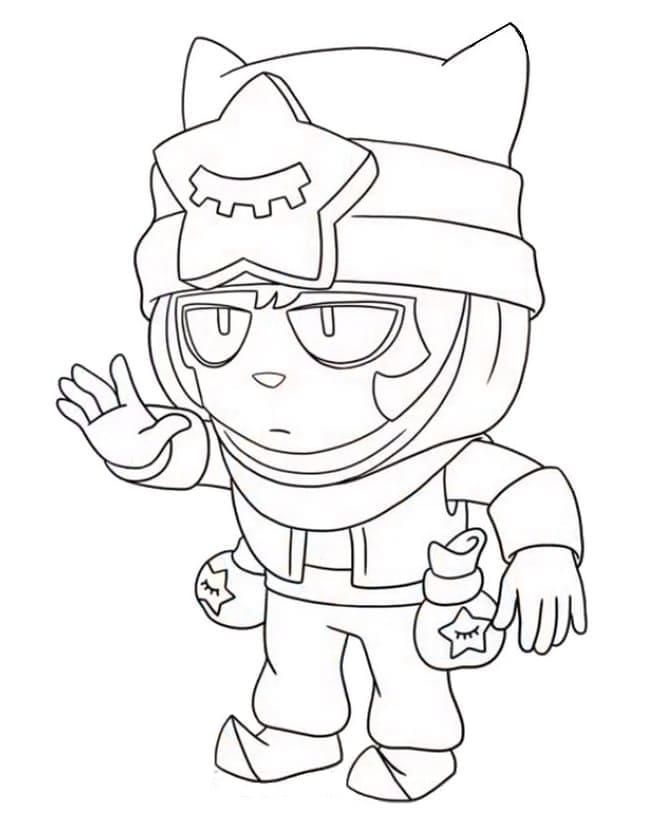Brawl Stars Sandy omalovánka