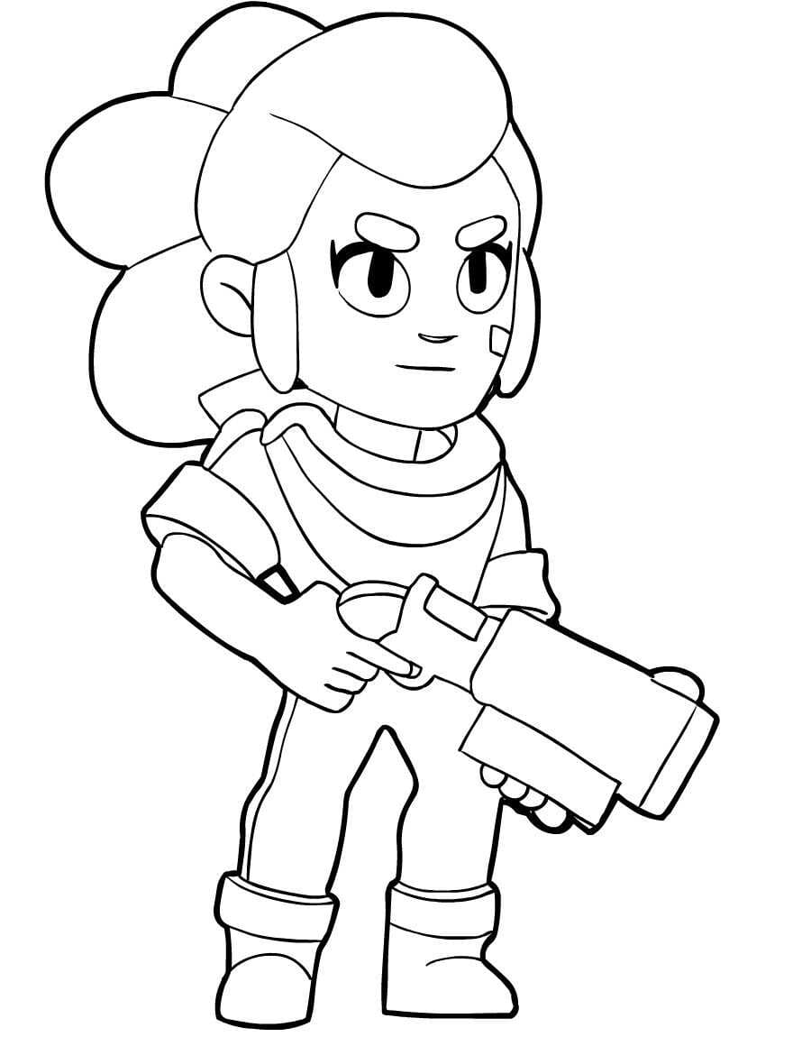 Brawl Stars Shelly omalovánka