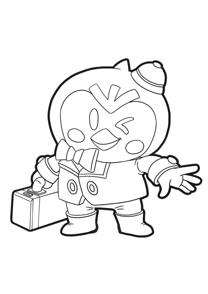Brawl Stars Tisknutelný omalovánka