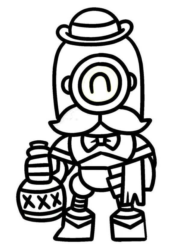 Brawl Stars k Tisku omalovánka