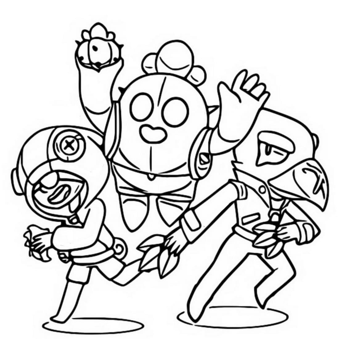 Brawl Stars k Vymalování omalovánka