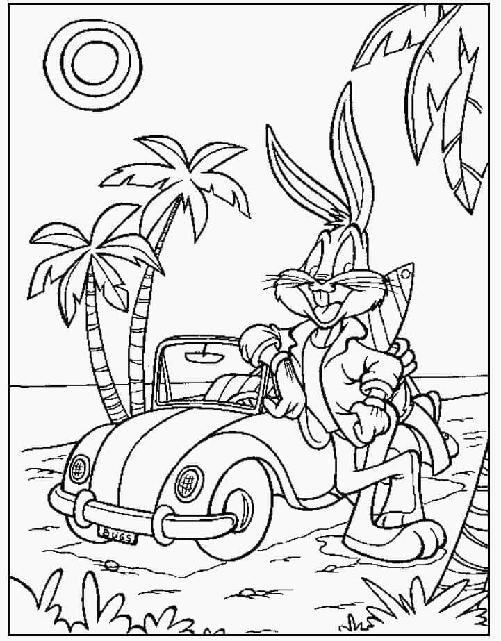 Bugs Bunny Looney Tunes omalovánka