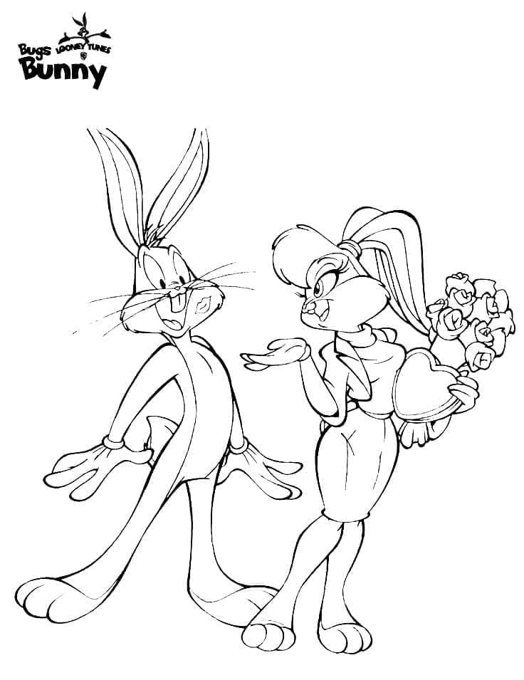 Bugs Bunny Tisknutelný pro Děti omalovánka