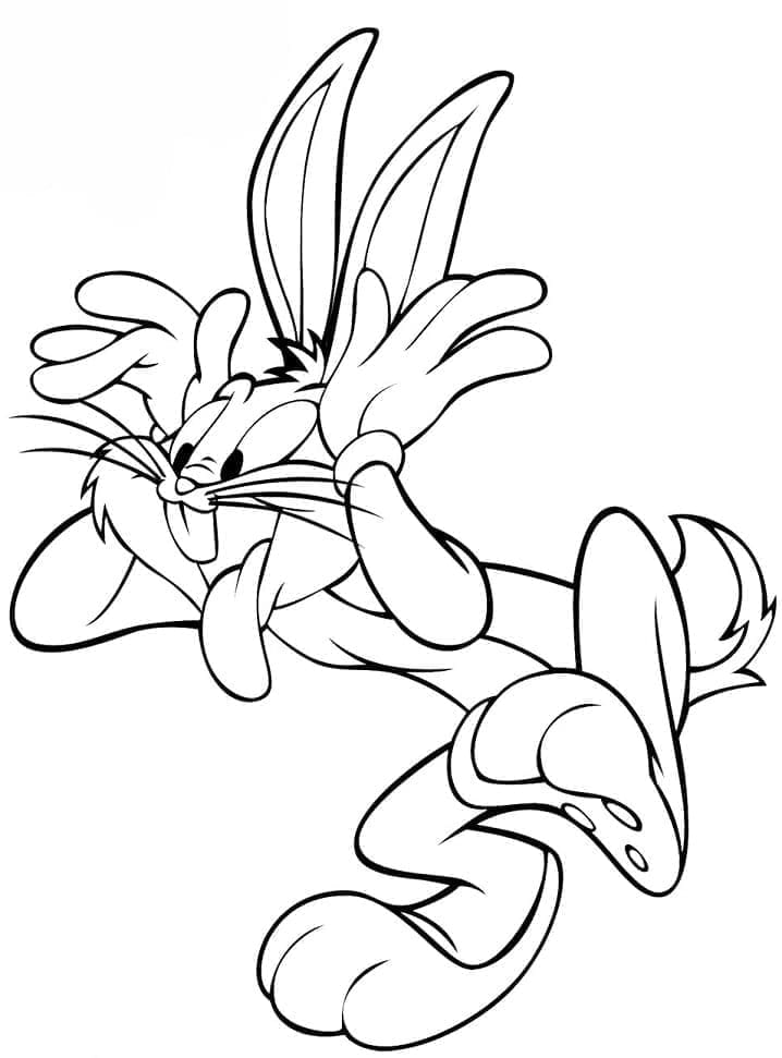 Bugs Bunny Vymalovatelné pro Děti omalovánka