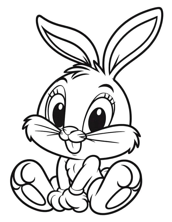 Bugs Bunny Zdarma Vymalovatelné Obrázek omalovánka