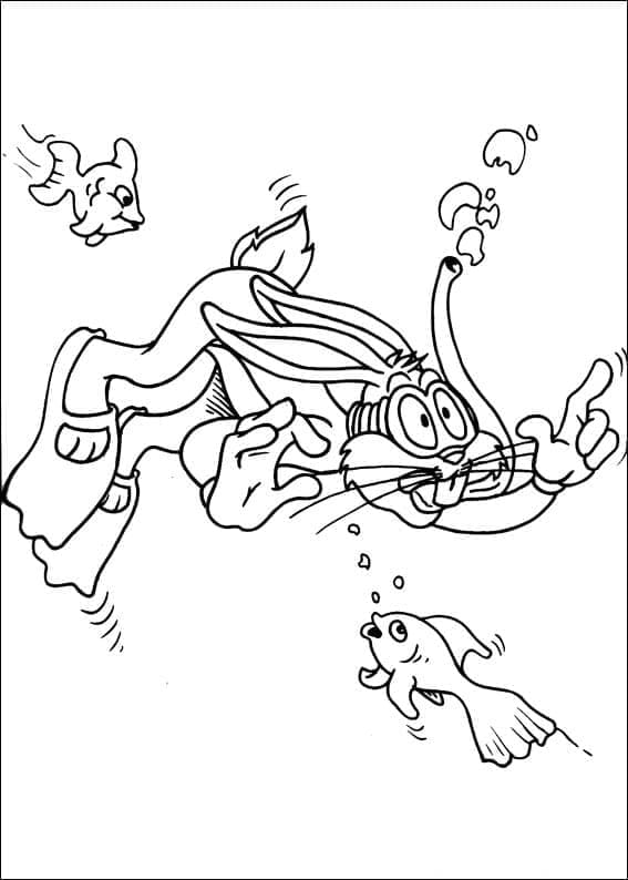 Bugs Bunny k Vymalování omalovánka