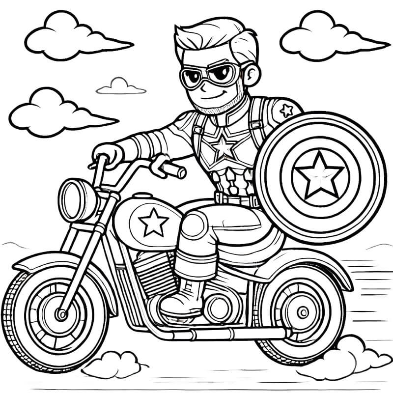 Captain America Superhrdina omalovánka