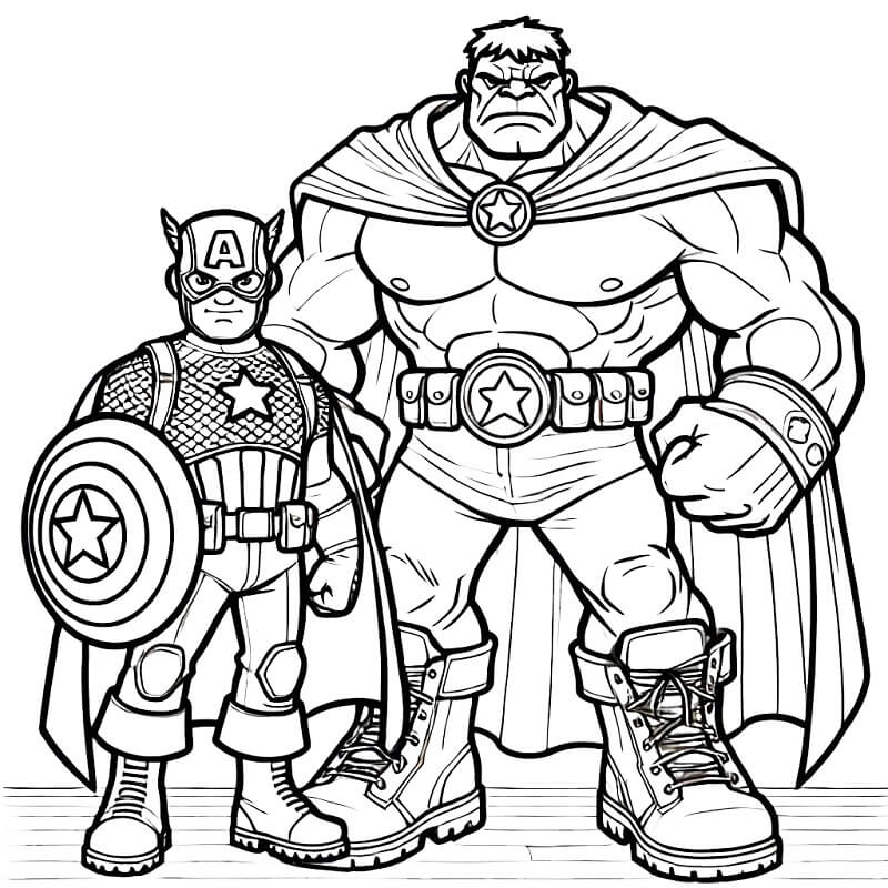 Captain America k Tisku omalovánka